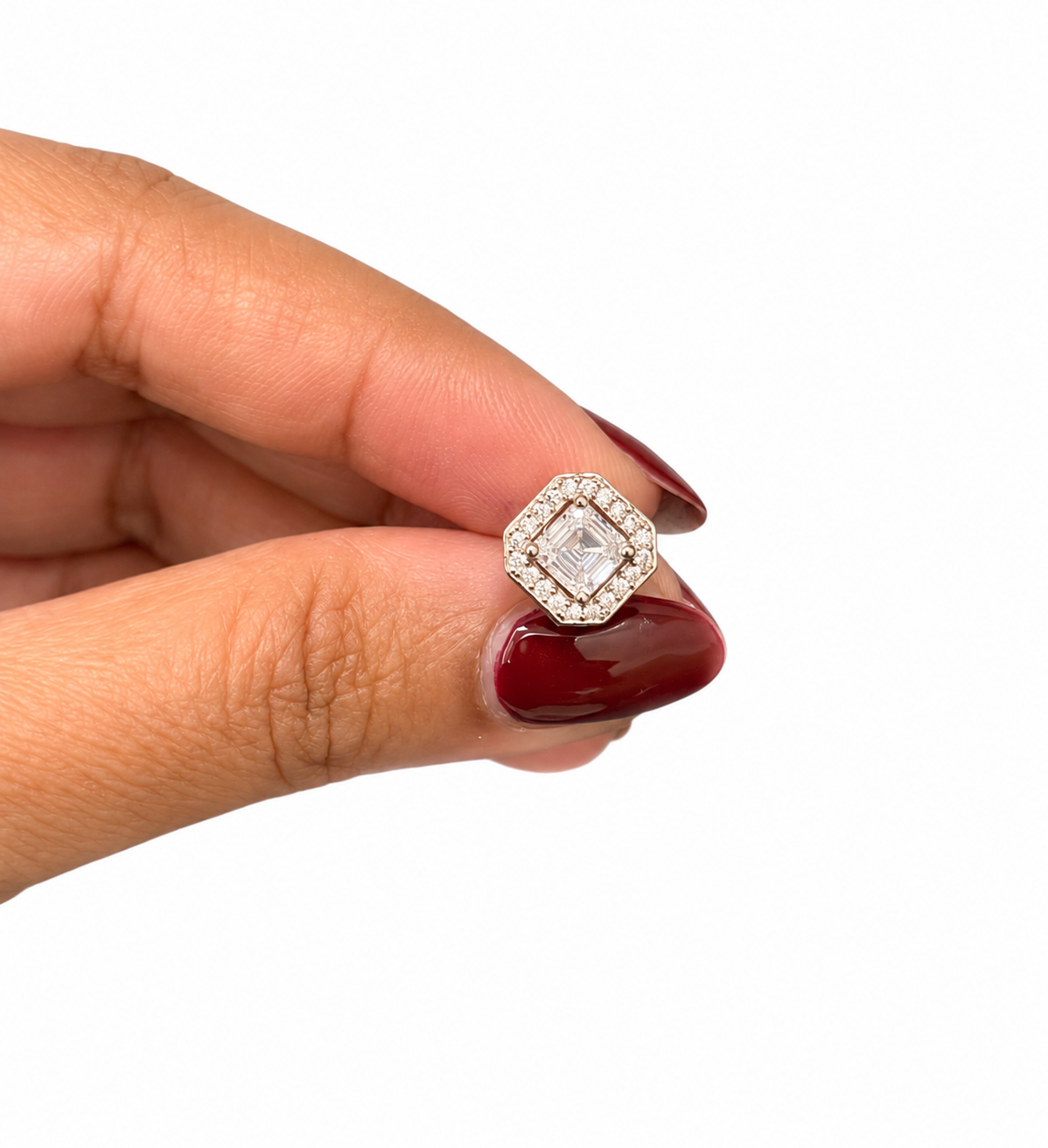 SQUARE ZIRCON STUD