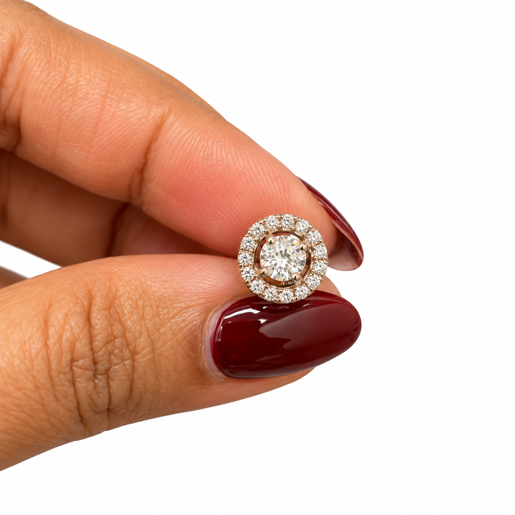 ROUND ZIRCON STUD